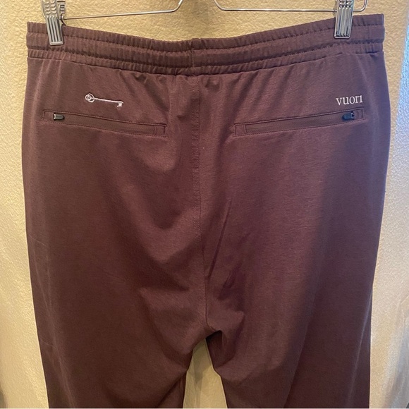 VUORI Men Brown Sunday Performance Key Embroidery Jogger Pants Size Large - Picture 6 of 10